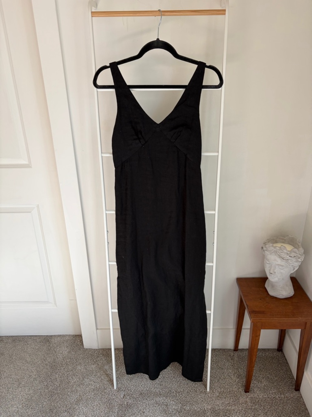 DISSH Black V-Neck Maxi Slip Dress